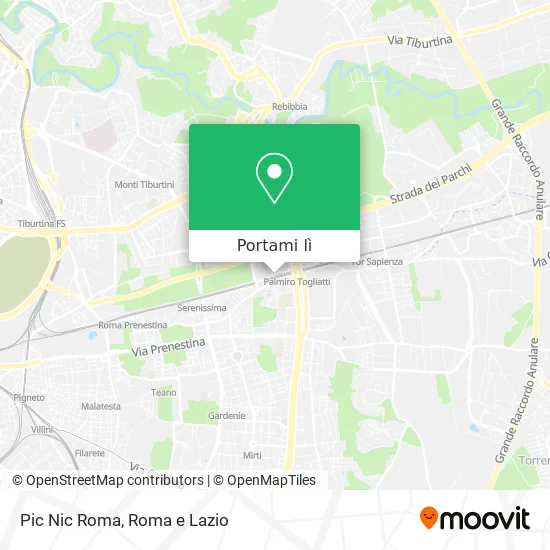 Mappa Pic Nic Roma