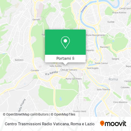 Mappa Centro Trasmissioni Radio Vaticana