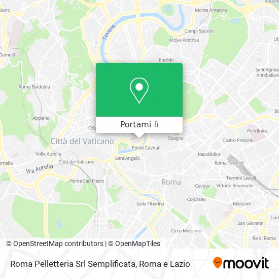 Mappa Roma Pelletteria Srl Semplificata