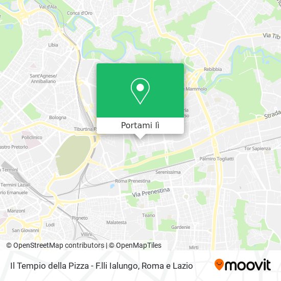 Mappa Il Tempio della Pizza - F.lli Ialungo