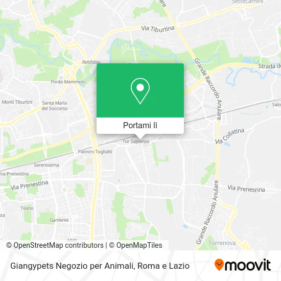 Mappa Giangypets Negozio per Animali