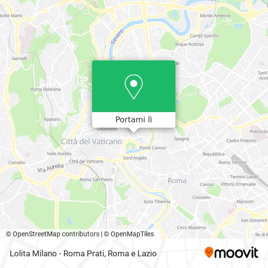 Mappa Lolita Milano - Roma Prati