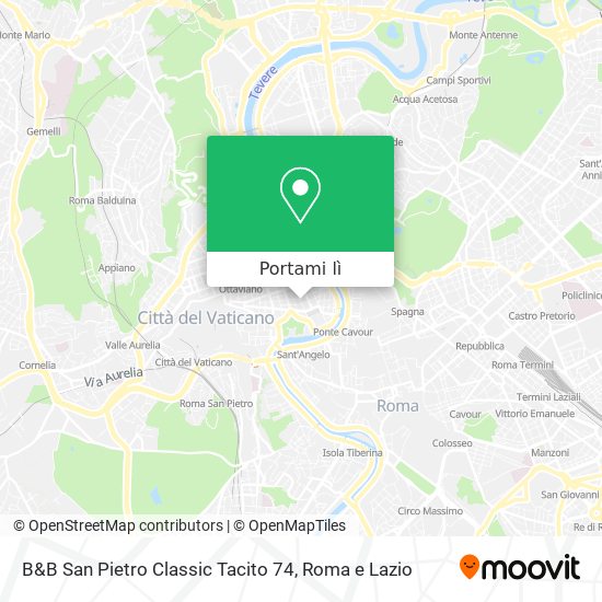 Mappa B&B San Pietro Classic Tacito 74