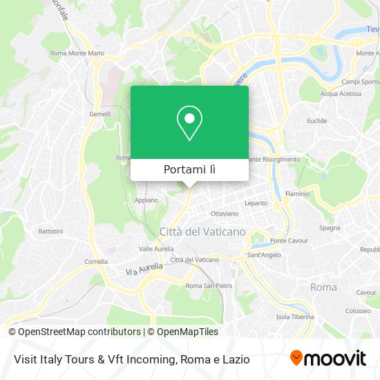 Mappa Visit Italy Tours & Vft Incoming