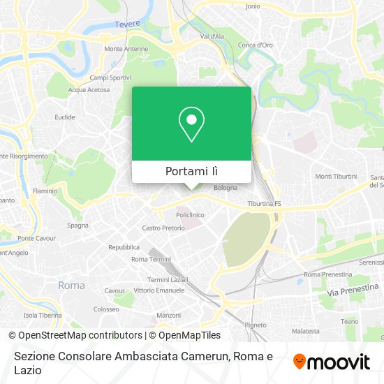 Mappa Sezione Consolare Ambasciata Camerun
