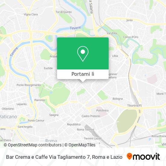 Mappa Bar Crema e Caffe Via Tagliamento 7