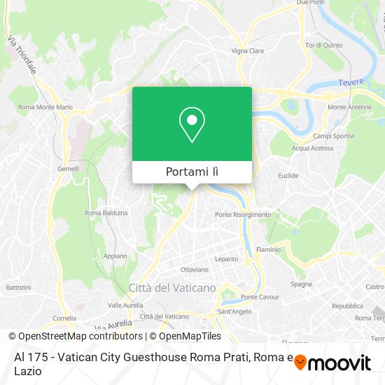 Mappa Al 175 - Vatican City Guesthouse Roma Prati