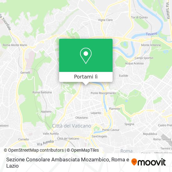 Mappa Sezione Consolare Ambasciata Mozambico