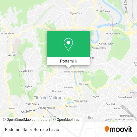 Mappa Endemol Italia