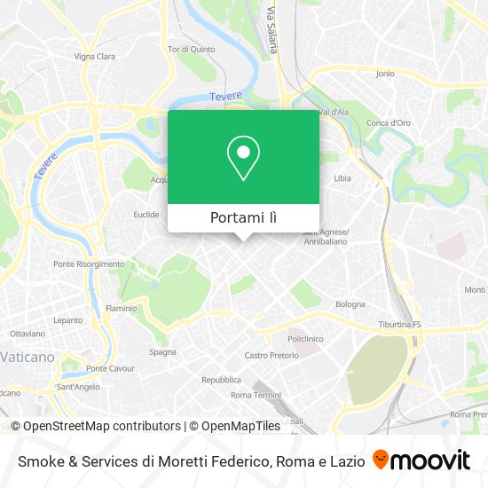 Mappa Smoke & Services di Moretti Federico