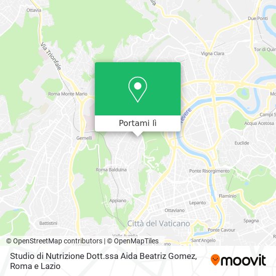 Mappa Studio di Nutrizione Dott.ssa Aida Beatriz Gomez