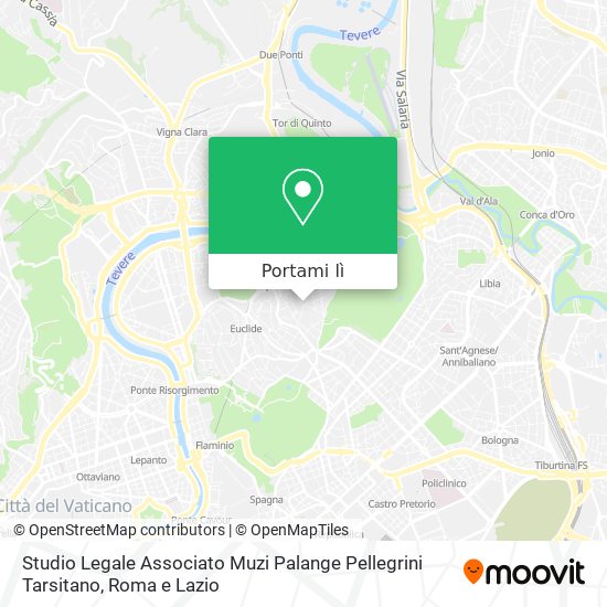Mappa Studio Legale Associato Muzi Palange Pellegrini Tarsitano