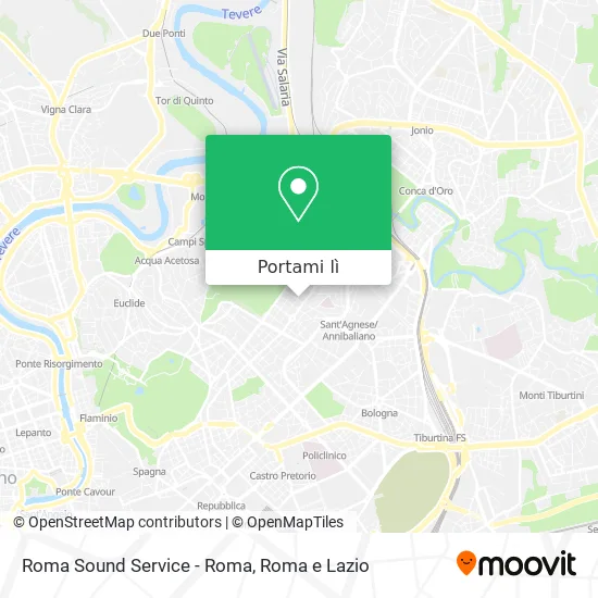 Mappa Roma Sound Service - Roma