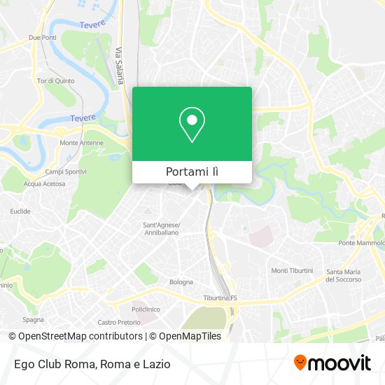 Mappa Ego Club Roma