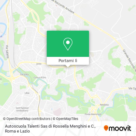Mappa Autoscuola Talenti Sas di Rossella Menghini e C.