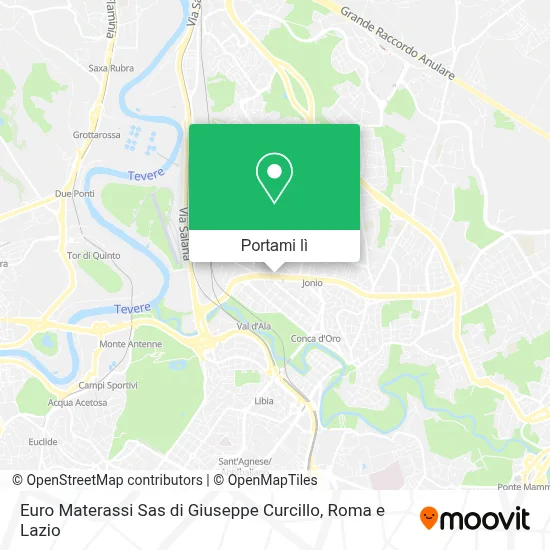 Mappa Euro Materassi Sas di Giuseppe Curcillo