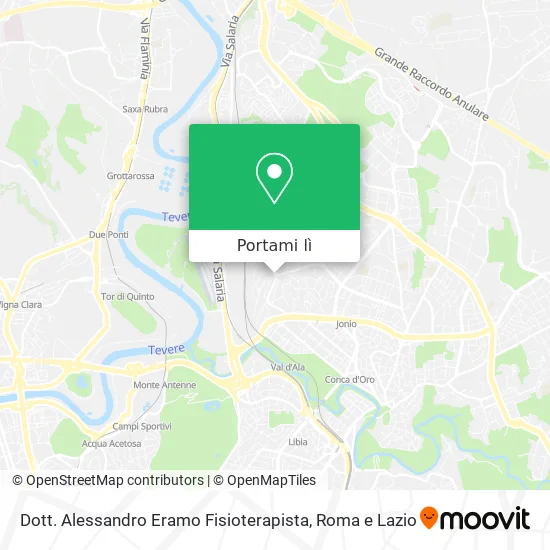 Mappa Dott. Alessandro Eramo Fisioterapista