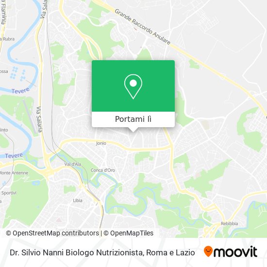 Mappa Dr. Silvio Nanni Biologo Nutrizionista