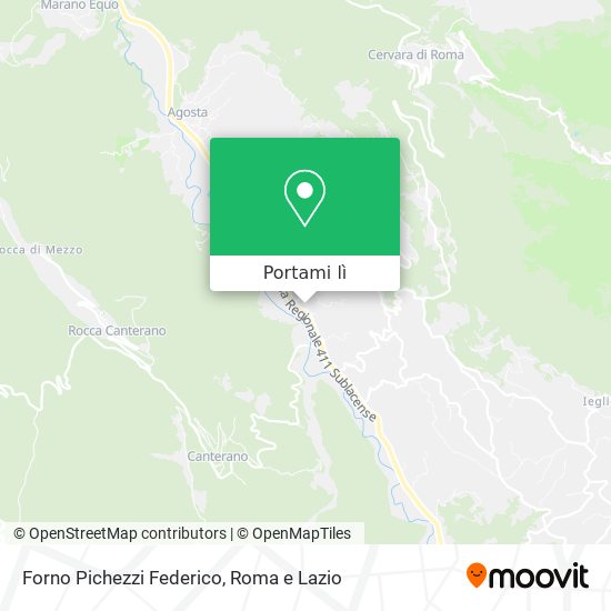 Mappa Forno Pichezzi Federico