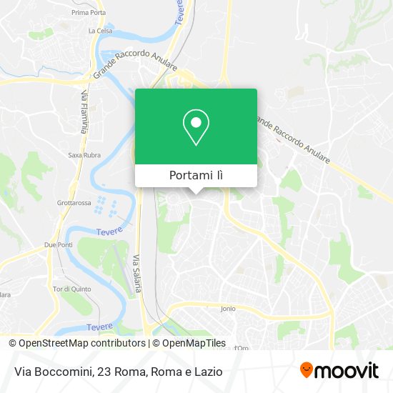 Mappa Via Boccomini, 23 Roma