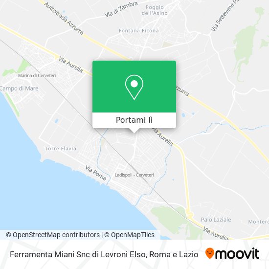 Mappa Ferramenta Miani Snc di Levroni Elso