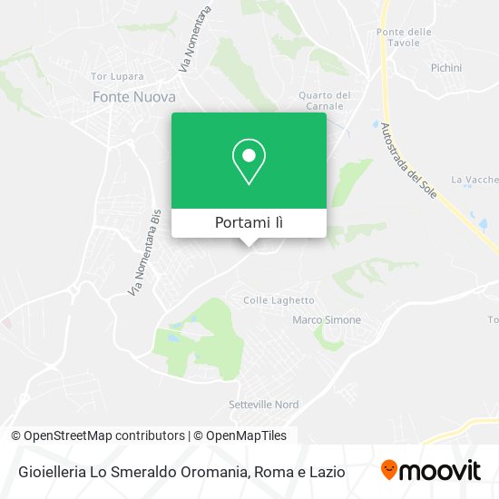 Mappa Gioielleria Lo Smeraldo Oromania