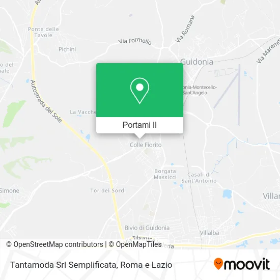 Mappa Tantamoda Srl Semplificata