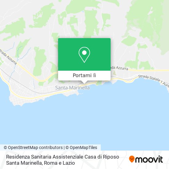 Mappa Residenza Sanitaria Assistenziale Casa di Riposo Santa Marinella
