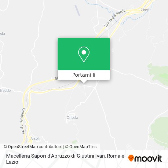 Mappa Macelleria Sapori d'Abruzzo di Giustini Ivan