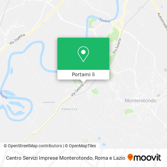 Mappa Centro Servizi Imprese Monterotondo