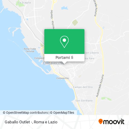 Mappa Gaballo Outlet -