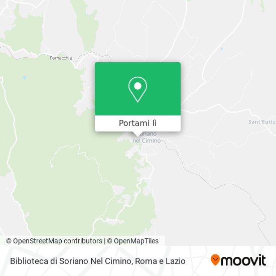 Mappa Biblioteca di Soriano Nel Cimino