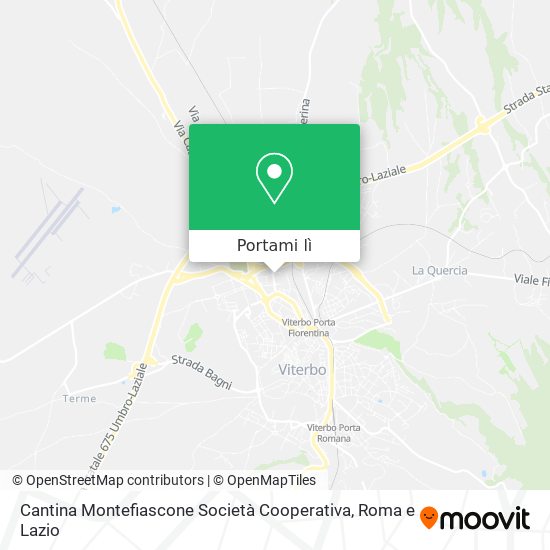 Mappa Cantina Montefiascone Società Cooperativa