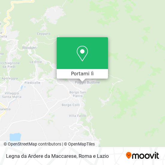 Mappa Legna da Ardere da Maccarese