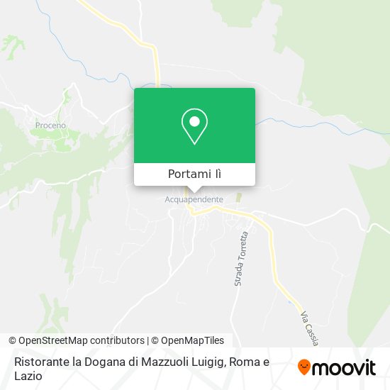 Mappa Ristorante la Dogana di Mazzuoli Luigig