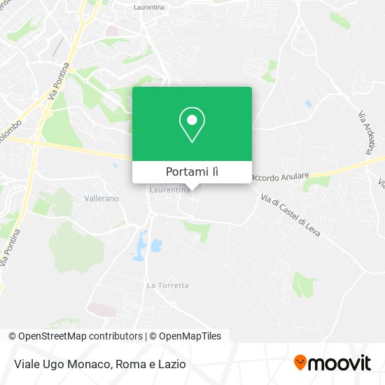 Mappa Viale Ugo Monaco