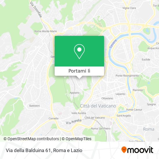 Mappa Via della Balduina 61