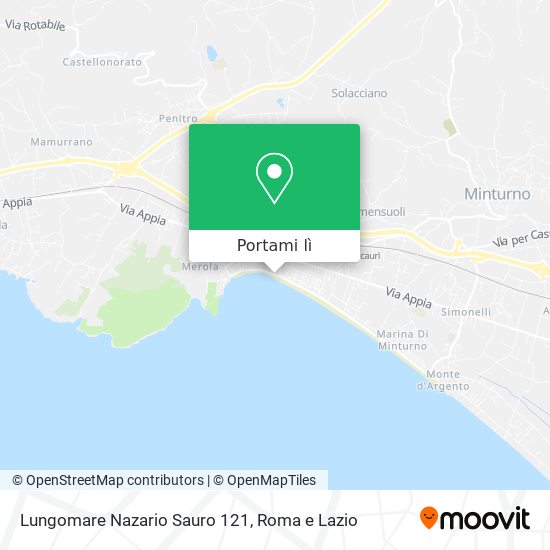 Mappa Lungomare Nazario Sauro  121