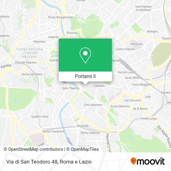 Mappa Via di San Teodoro 48