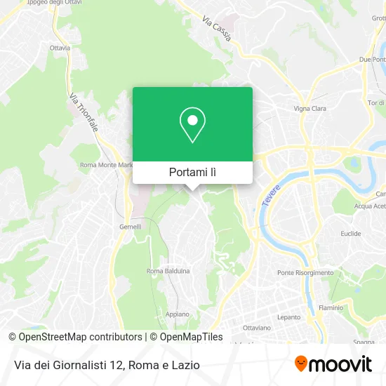 Mappa Via dei Giornalisti 12