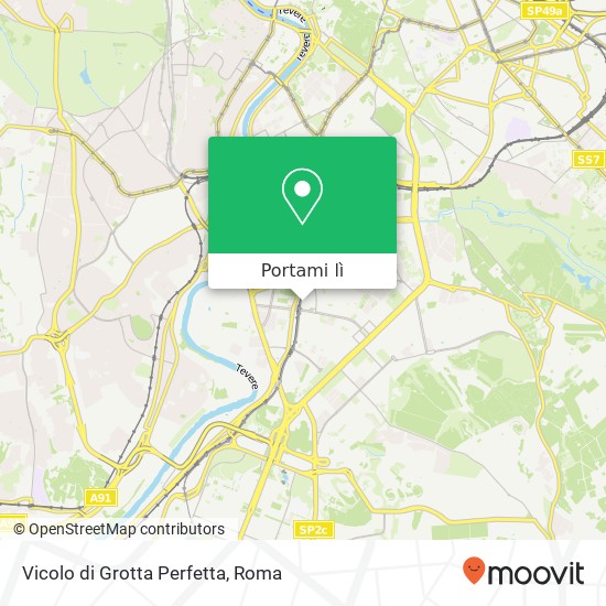 Mappa Vicolo di Grotta Perfetta