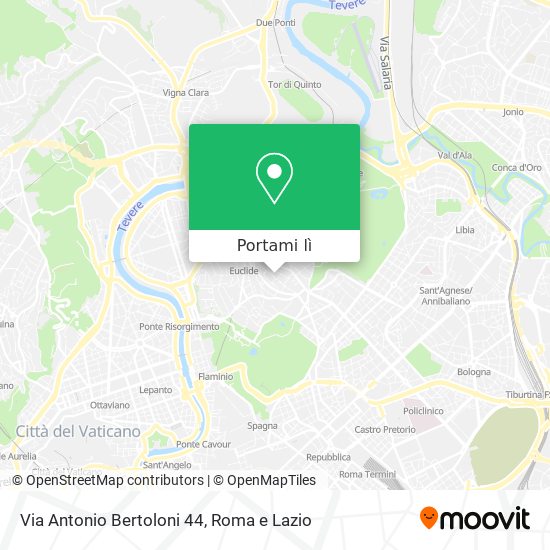 Mappa Via Antonio Bertoloni 44