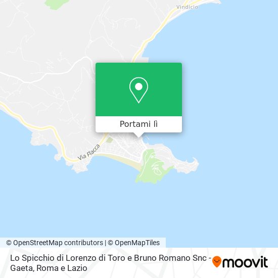 Mappa Lo Spicchio di Lorenzo di Toro e Bruno Romano Snc - Gaeta