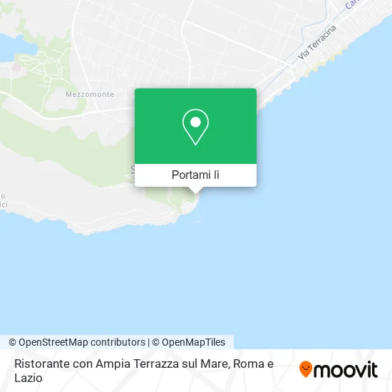 Mappa Ristorante con Ampia Terrazza sul Mare