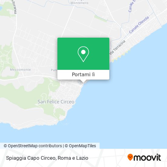 Mappa Spiaggia Capo Circeo