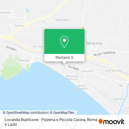 Mappa Locanda Rusticone - Pizzeria e Piccola Cucina
