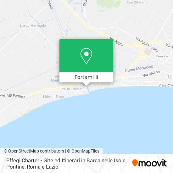 Mappa Effegi Charter - Gite ed Itinerari in Barca nelle Isole Pontine