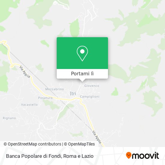 Mappa Banca Popolare di Fondi
