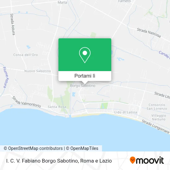 Mappa I. C. V. Fabiano Borgo Sabotino