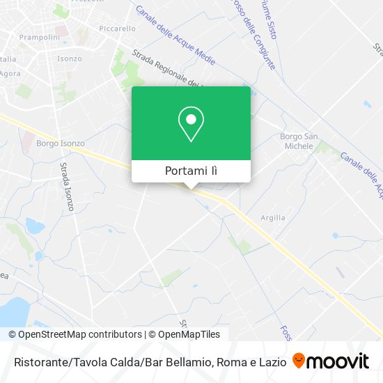 Mappa Ristorante / Tavola Calda / Bar Bellamio